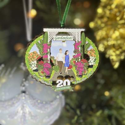 Gardenfest Ornament On Tree